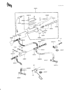 KZ1000 Передний тормозной цилиндр