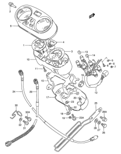 TS50 Спидометр-тахометр