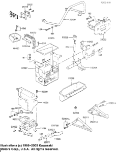 KZ700 Battery case / tool case