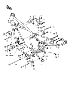 KZ1000 Рама ,крепежные детали