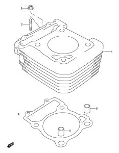 DR-Z250 Цилиндр