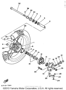 TW200DC Переднее колесо