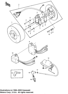 KE175 Ignition / generator / regulator