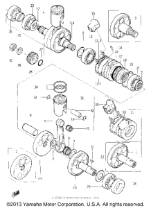 YL1 Коленвал и поршни