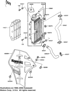 KX125 Радиатор