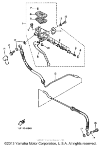 FZX700S Главный тормозной цилиндр