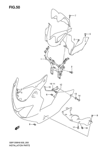 GSF1200S Cowling installation parts