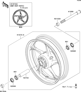 ZR1000 Переднее колесо