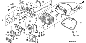 VT1100C2 Taillight unit ass`y