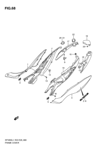 SFV650 Обтекатель задний