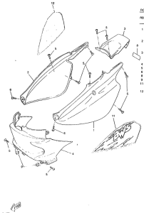 CW50RS Боковые обтекатели