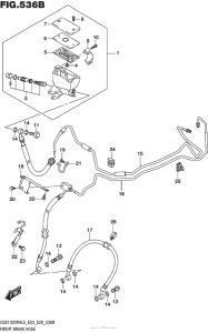 GSX1300R (ABS) Front Brake Hose (Gsx1300Ral5 E28)
