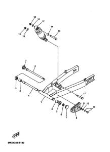 TZR50 Задний рычаг и подвеска