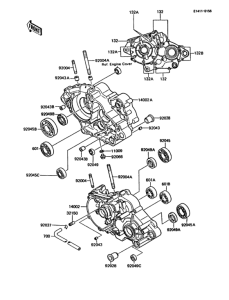 KMX125 Картер двигателя