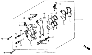 CMX250C Передний суппорт