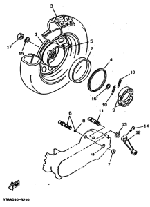 CW50 Rear wheel complete assy