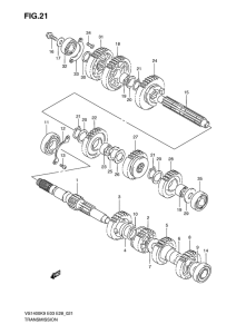 VS1400 Трансмиссия