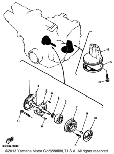 FZR600RK Масляный насос