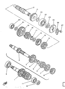 SR125 Трансмиссия