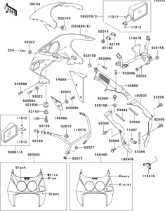 ZX750 Cowling(1 / 2)(zx750-l2)