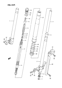 RMX250 Передняя вилка