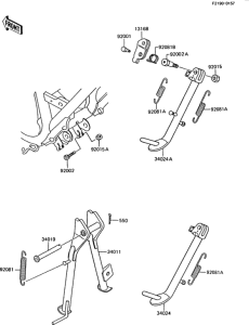 AR125S Подножка