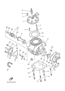 WR250Z Головка цилиндров