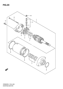 DR650 Стартерный мотор