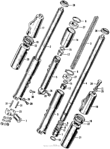 CB160 Cb160 front fork