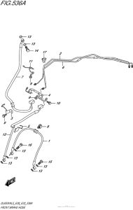 DL650X (ABS) Передние тормозные трубки