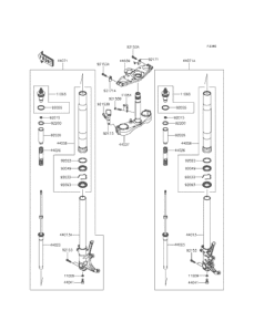 ZG1400 Передняя вилка