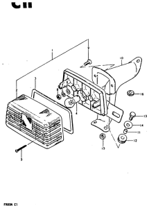 FR80 Задний комбинированный сигнал