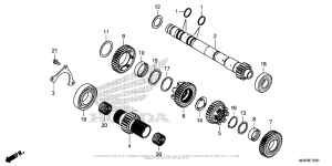 CRF1000D (ABS) Transmission (Mainshaft) (2)
