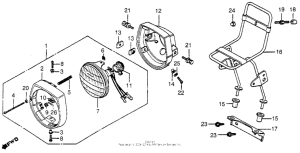 NC50 Headlight front carrier