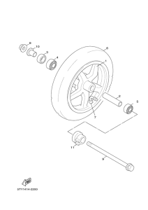 XC125 Переднее колесо