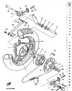 SRX600H (33.1KW) Переднее колесо