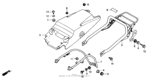 NX125 Задний бампер