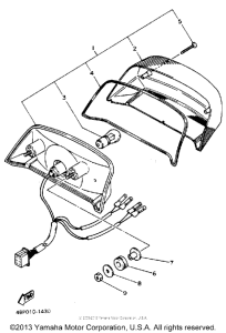 XJ600SE Фонарь