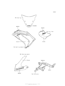 EX650 Decals (Green)(Eff)