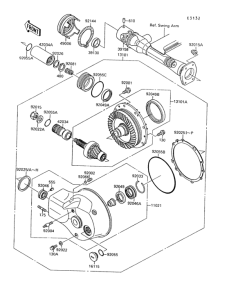VN1500 Drive shaft / final gear(1 / 2)