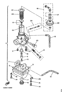 YZ80 Карбюратор