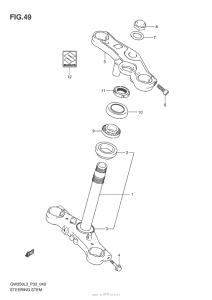 GSX-R250 Траверса нижняя