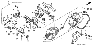 VT750CD3 Taillight unit ass`y