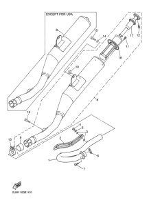 WR250F Выхлопная система