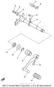 XT500H Shift shaft pedal