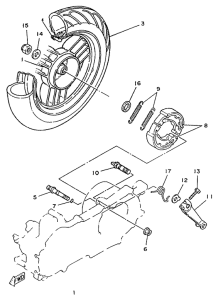 YM50 Переднее колесо