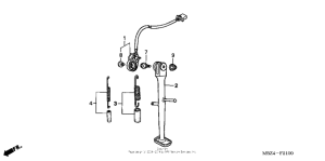CB600F Подножка