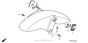 VFR800 Переднее крыло