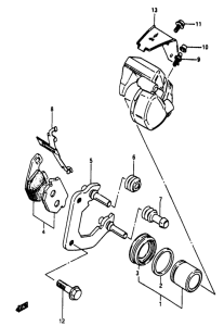 TV50 Передний суппорт