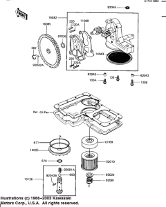 KZ1100 Насос масляный  / фильтр масляный